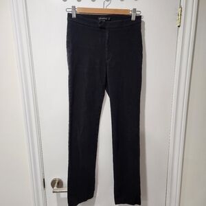 Club Monaco Black Sueded Straight Leg Pants